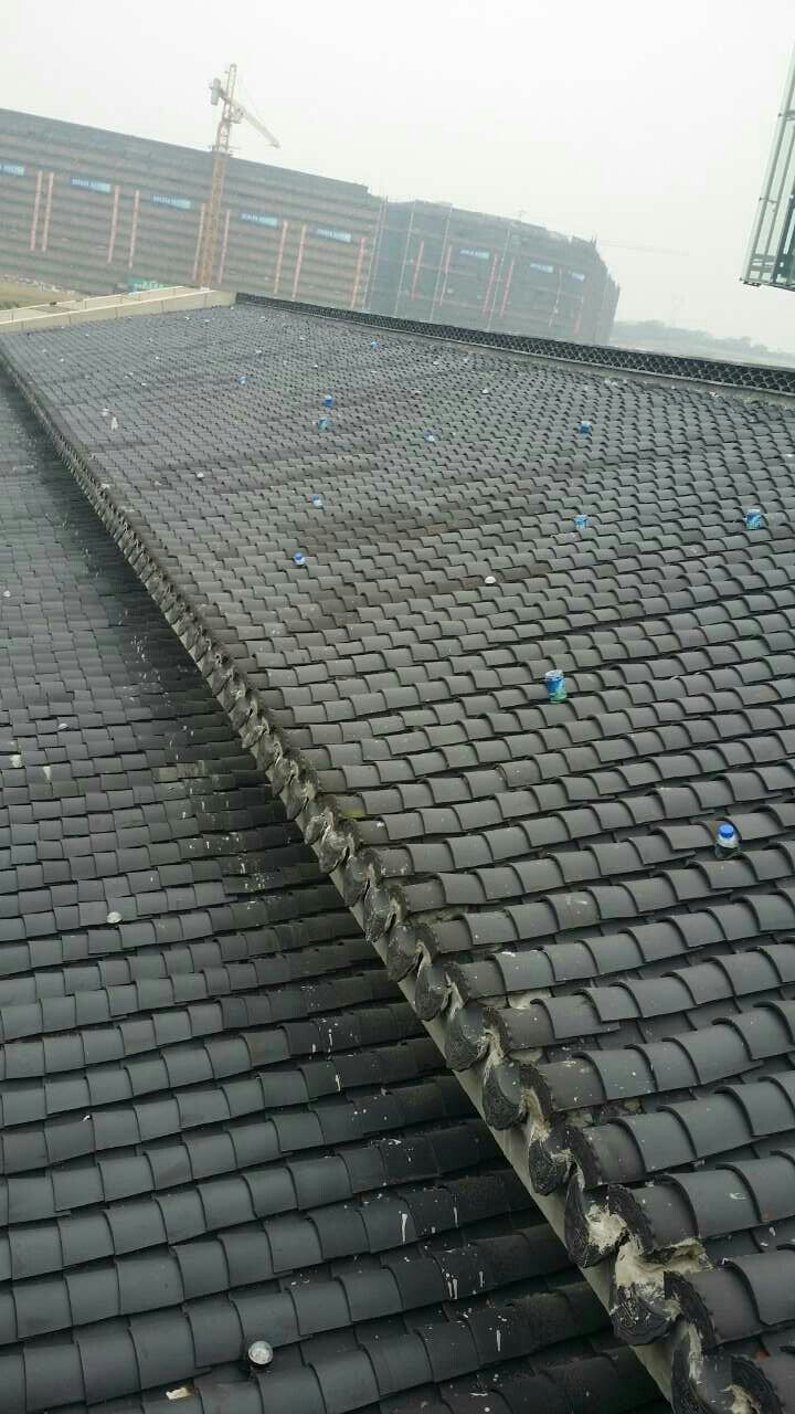 防水仿古高温陶土板瓦徽派文旅建筑园林琉璃屋面滴水屋