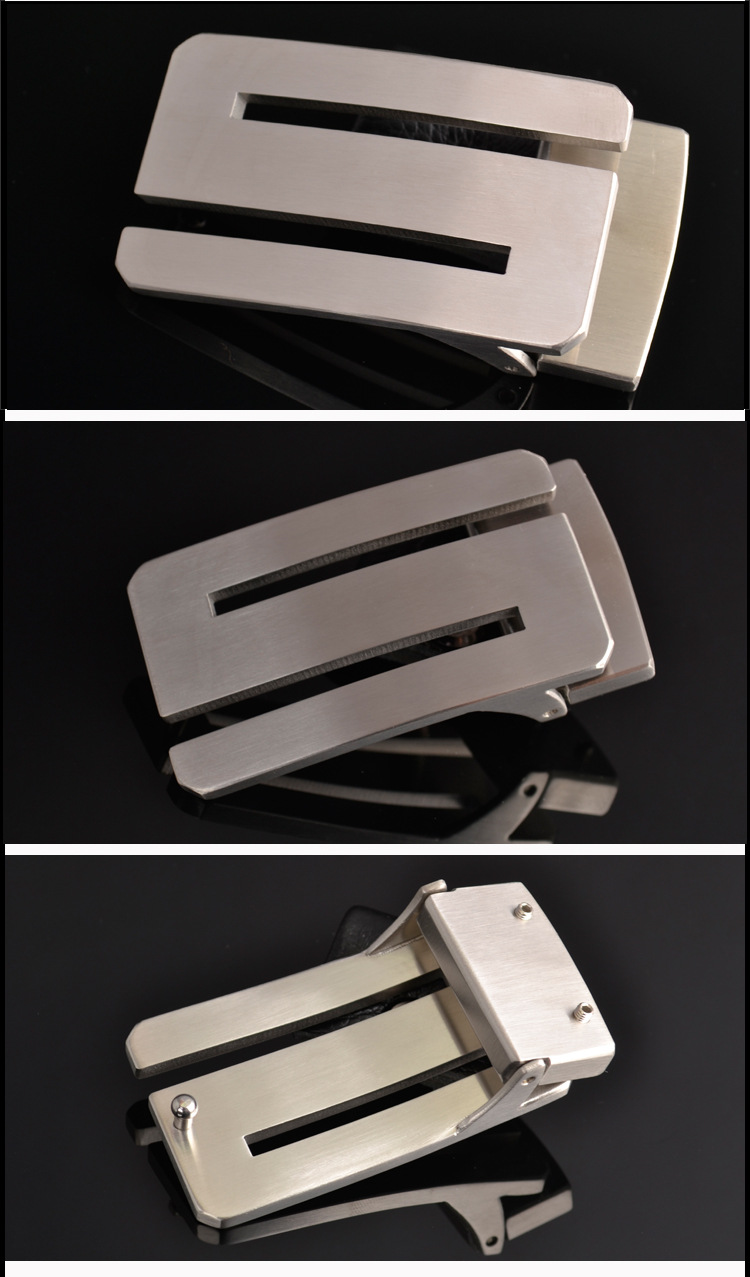 8不锈钢皮带扣头平滑皮带扣头男士腰带板扣高档防过敏3805