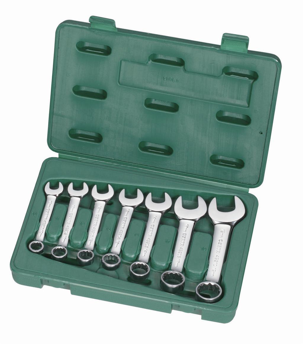 世达sata 7件全抛光两用短扳手组套 09033