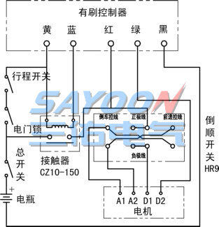 72v交流控制器接线图
