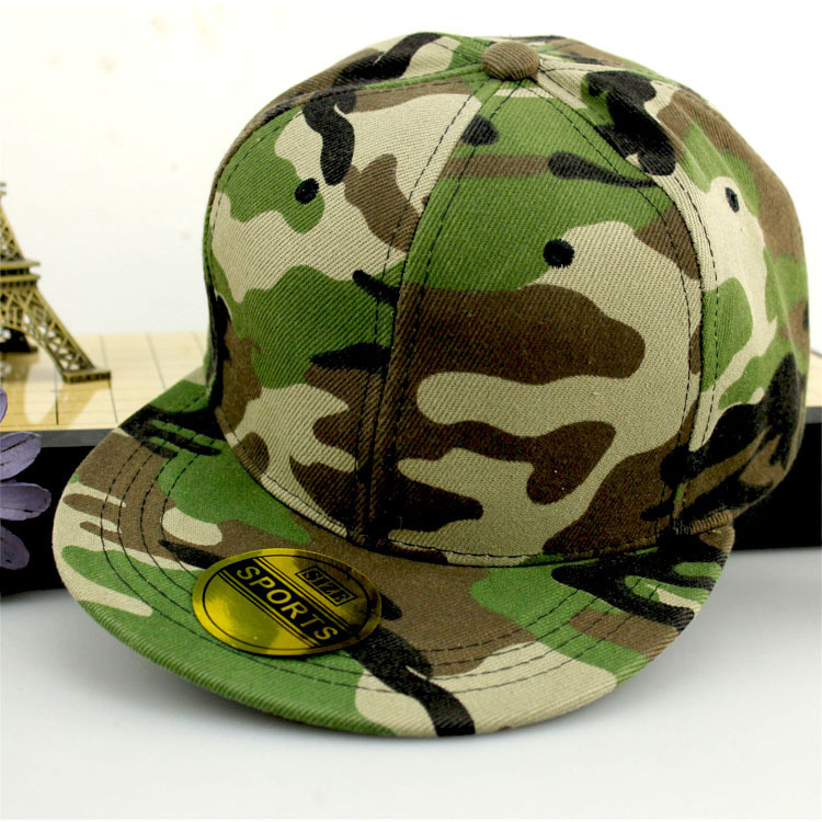 春夏季新款平沿迷彩 diy帽子光板嘻哈街舞鸭舌帽棒球帽子批发