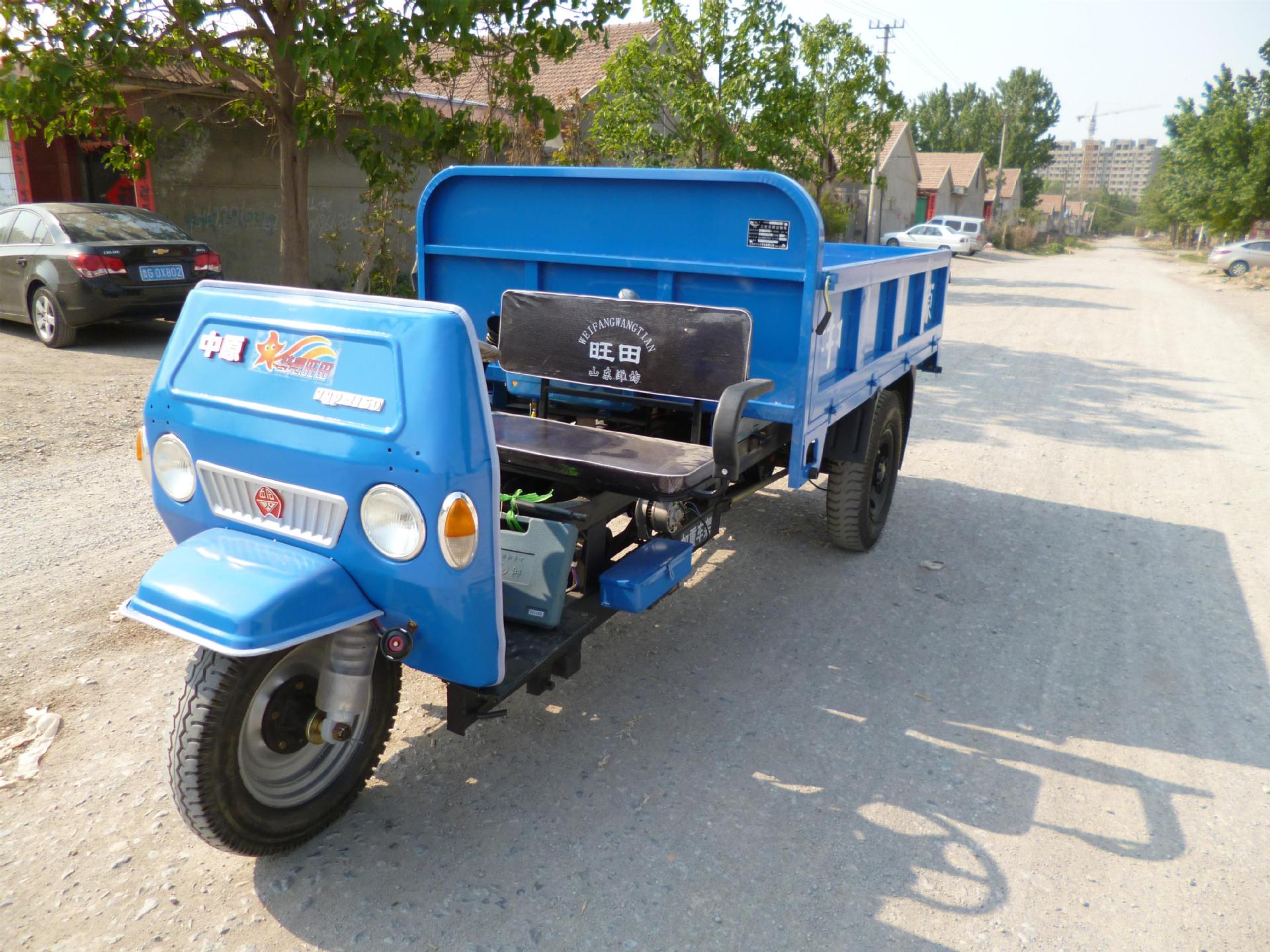 半封闭新式挡风板,双人座,加重型,加重车架农用柴油自卸三轮车