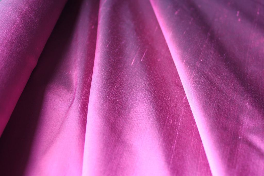 杭州生产厂家色织全真丝双宫绸面料竹节布窗帘装饰布