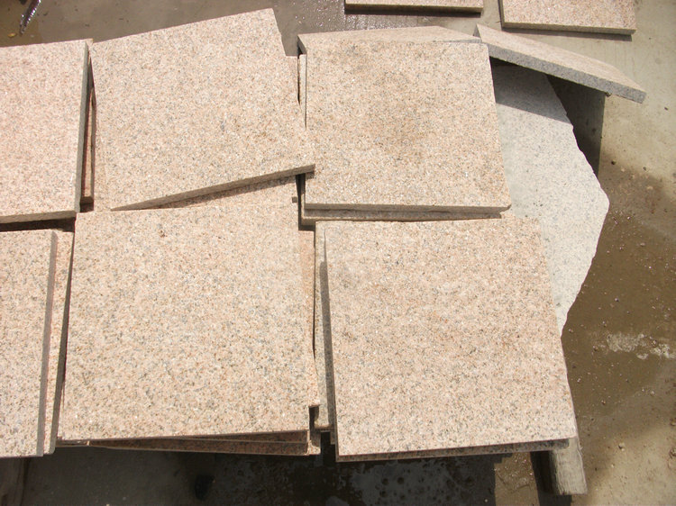 销售 福建黄色锈石火烧板 g682黄色火烧面花岗岩锈石绣石石材