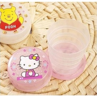 C61 Travel Cartoon Folding Bottle Adjustable Cup Simple Children's Cups Gift 2 Yuan Good Supply