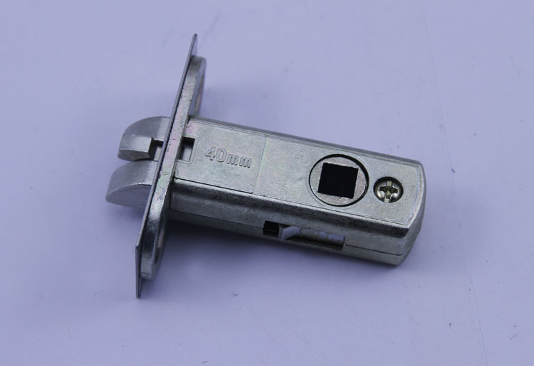 锁舌厂家锌合金锁舌40mm防插静音锁具配件 锁舌加工 室内门单舌