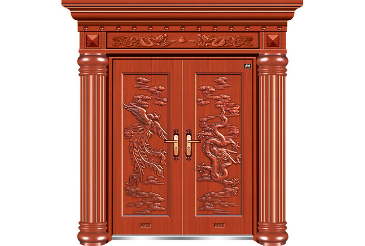 浙江永康豪华防盗门 仿真铜门 仿铜门别墅门庭院门