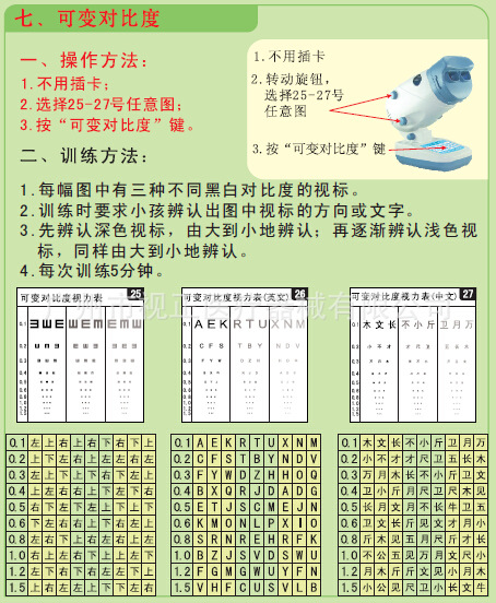 广州视正sz-c7(第七代)双目 弱视治疗仪 弱视训练仪