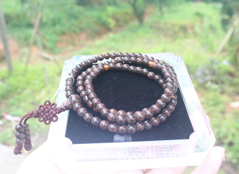 铁蛋菩提子佛珠手链圆珠108颗手串念珠黑色星月菩提子手链情侣款