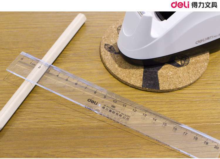 直尺20cm-60cm学生尺子绘图制图刻度尺三角28cm有效刻度6430