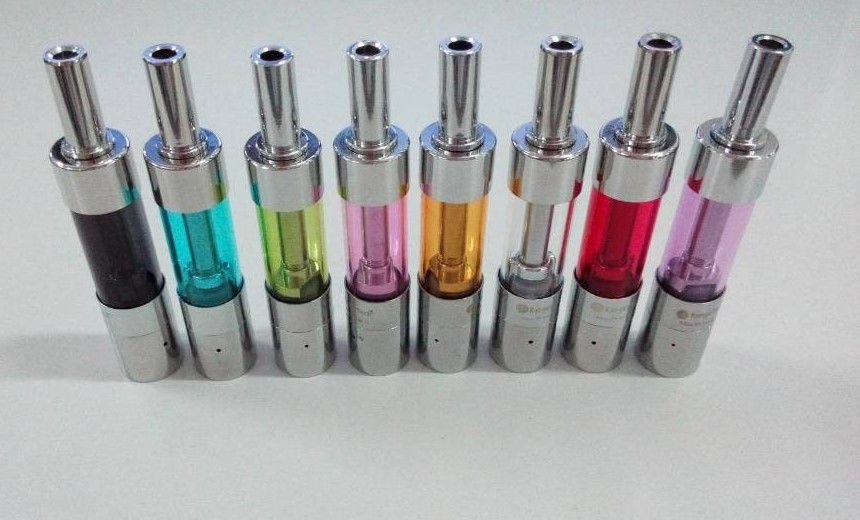 电子烟厂家直销7色双发热丝电子烟玻璃材质雾化器mini protank3