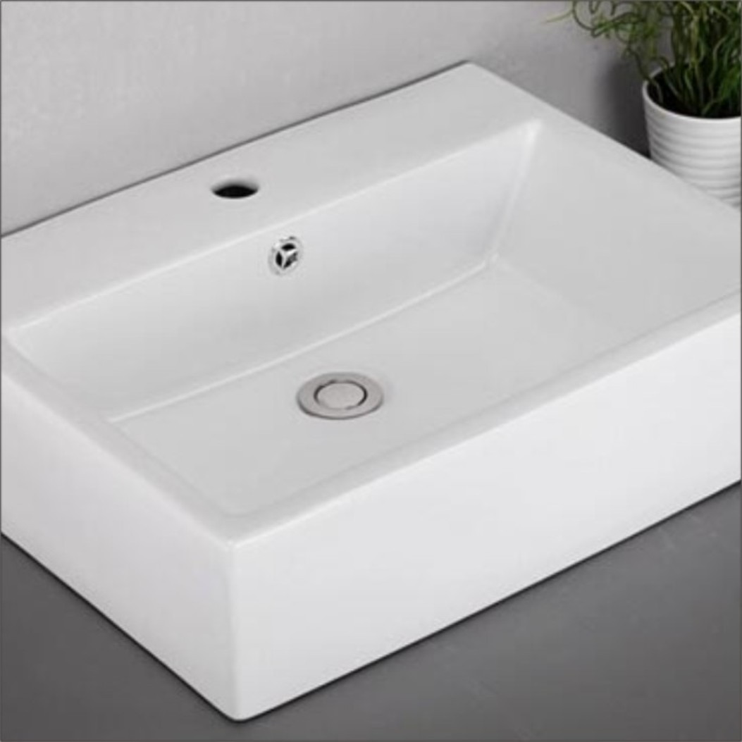 高温陶瓷台盆 洗脸洗面盆洗手盆 艺术台上盆 经典简约方形厂家