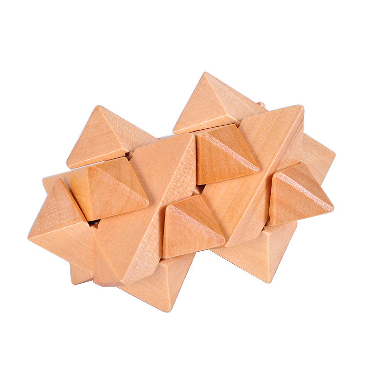 古典玩具成人木制益智玩具孔明锁鲁班锁双子星六方宝石