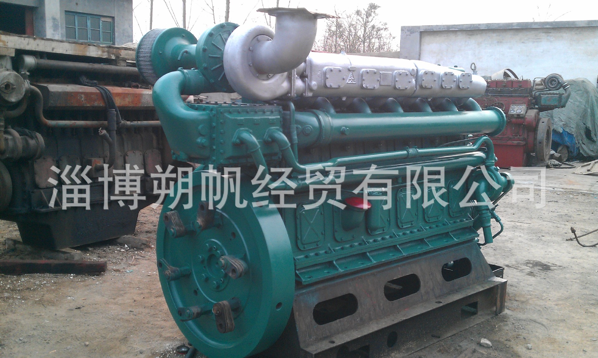 潍柴6160系列吸沙船渔船货轮300马力翻新船用柴油机