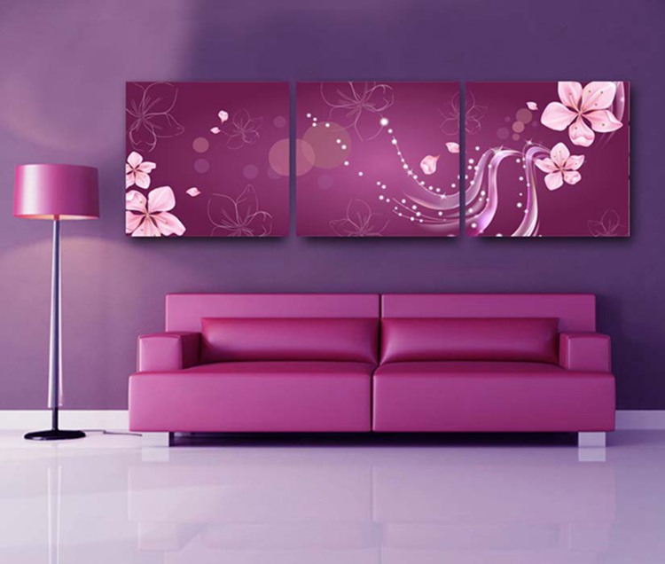 厂家直销批发布纹膜装饰无框画客厅沙发背景墙优质帆布画情意绵绵