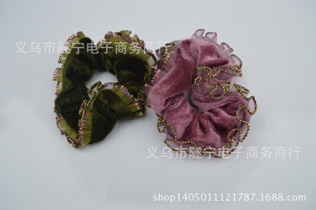 金丝绒头花 多色可选 女生饰品 两元店配货 1元2元饰品批发