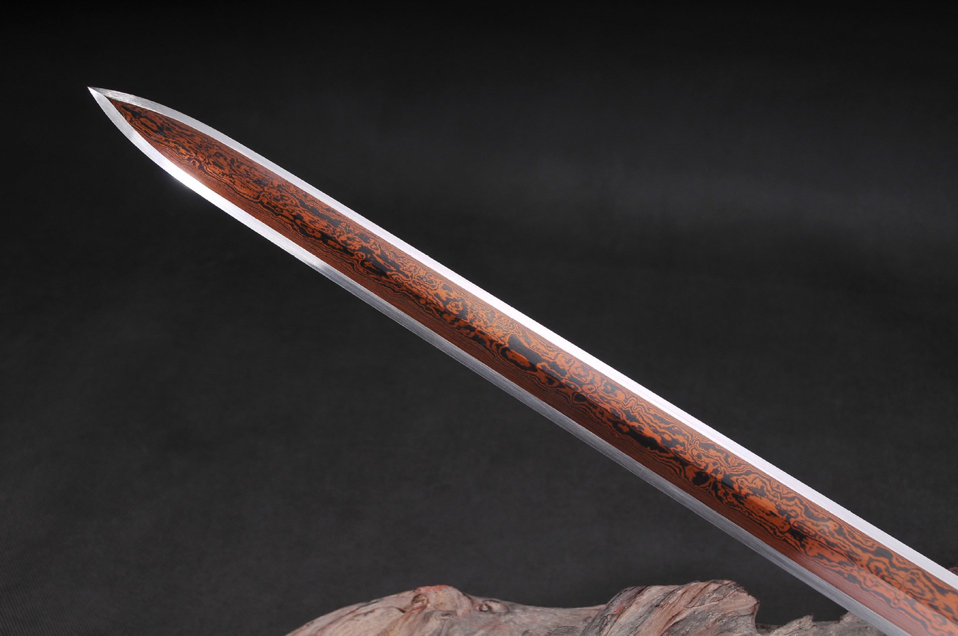 龙泉华影刀剑宝剑精品八面发红汉剑高硬度汉剑未开刃