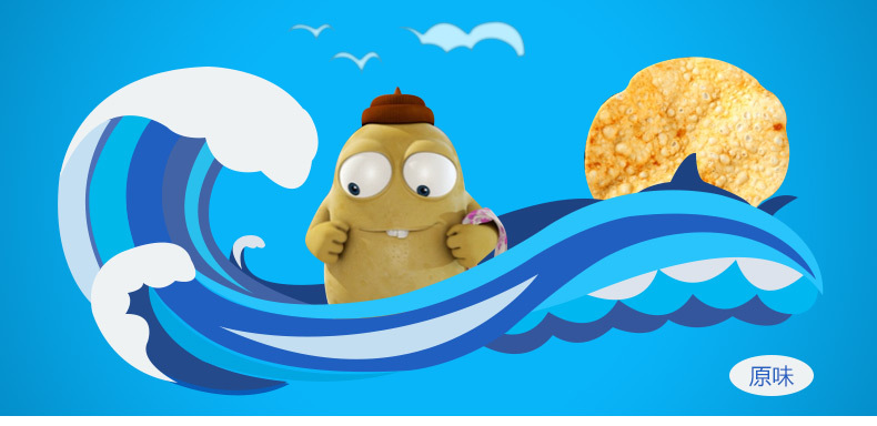 康熙来了推荐 台湾特产零食ka-ka咔咔龙虾饼片 16包/箱