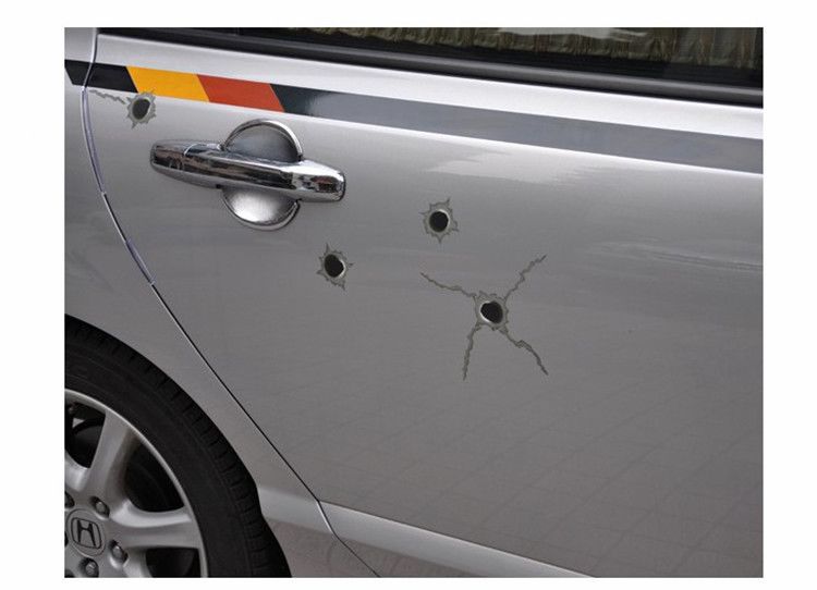 仿真弹孔 子弹孔贴纸 车身贴纸 个性车贴 汽车贴纸