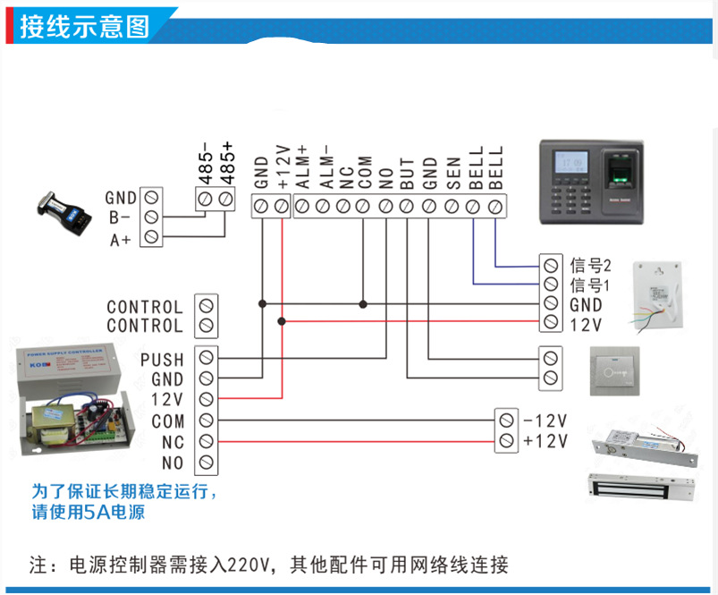 考勤门禁机丨厂家直销指纹打卡机
