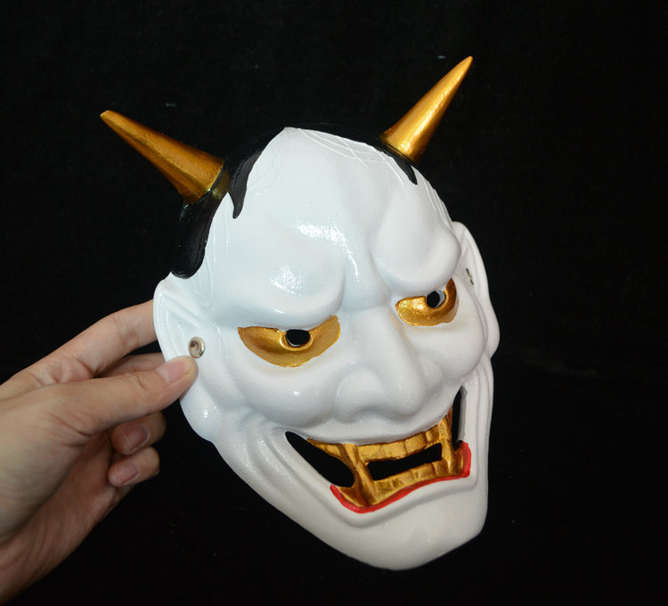 特价万圣节般若面具树脂工艺品白色般若面具