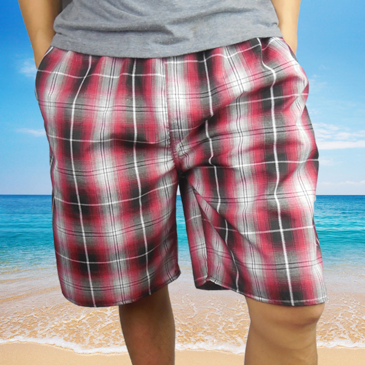 2015年新夏装男款棉大裤衩子 全棉印花