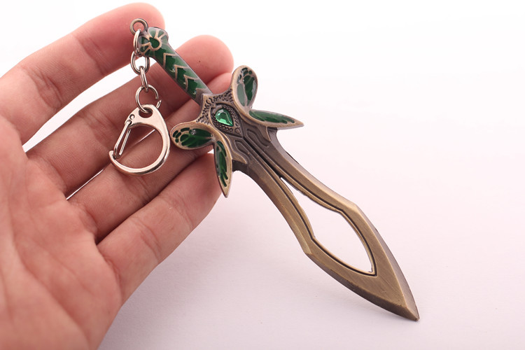 dota2刀塔游戏周边屠夫龙钩饰品不朽钥匙扣挂件吊坠项鍊冠军盾