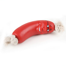 批发新款宠物玩具单节香肠啃咬玩具泰迪金毛高品质低价硅胶玩具