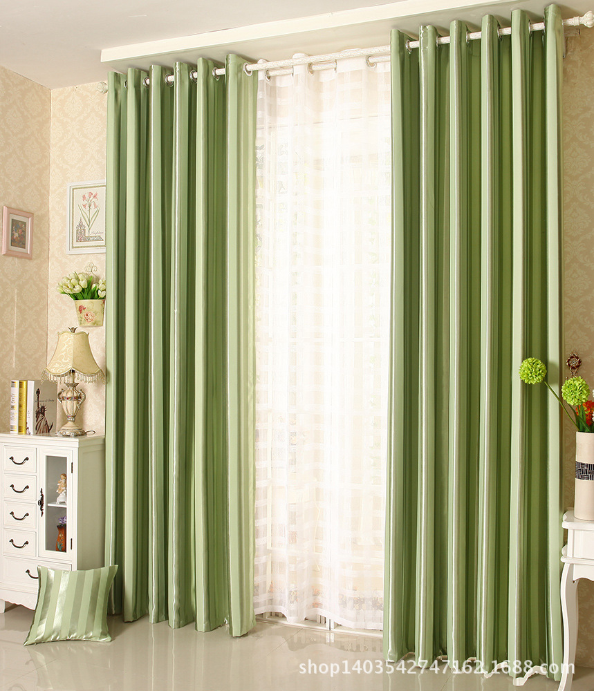 厂家直销 特价工程酒店3公分五色可选条纹遮光窗帘批发