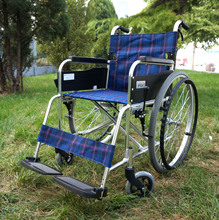 三贵MikiEX轮椅车MPT-47JL 免充气轻便折叠航太铝合金老人代步车