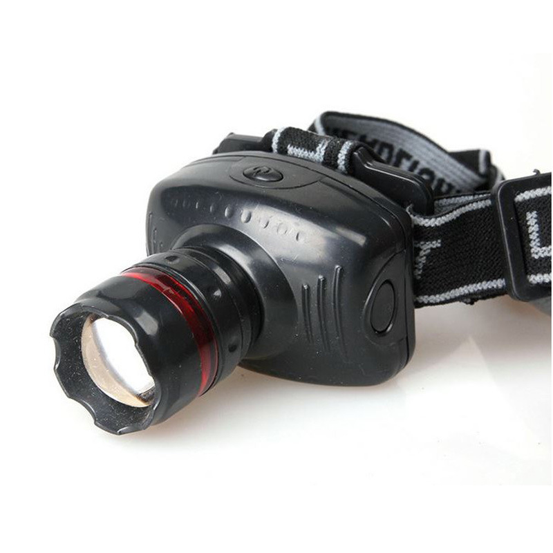 led强光头灯 野营灯 钓鱼头灯 三档/伸缩变焦头灯 户外用品批发
