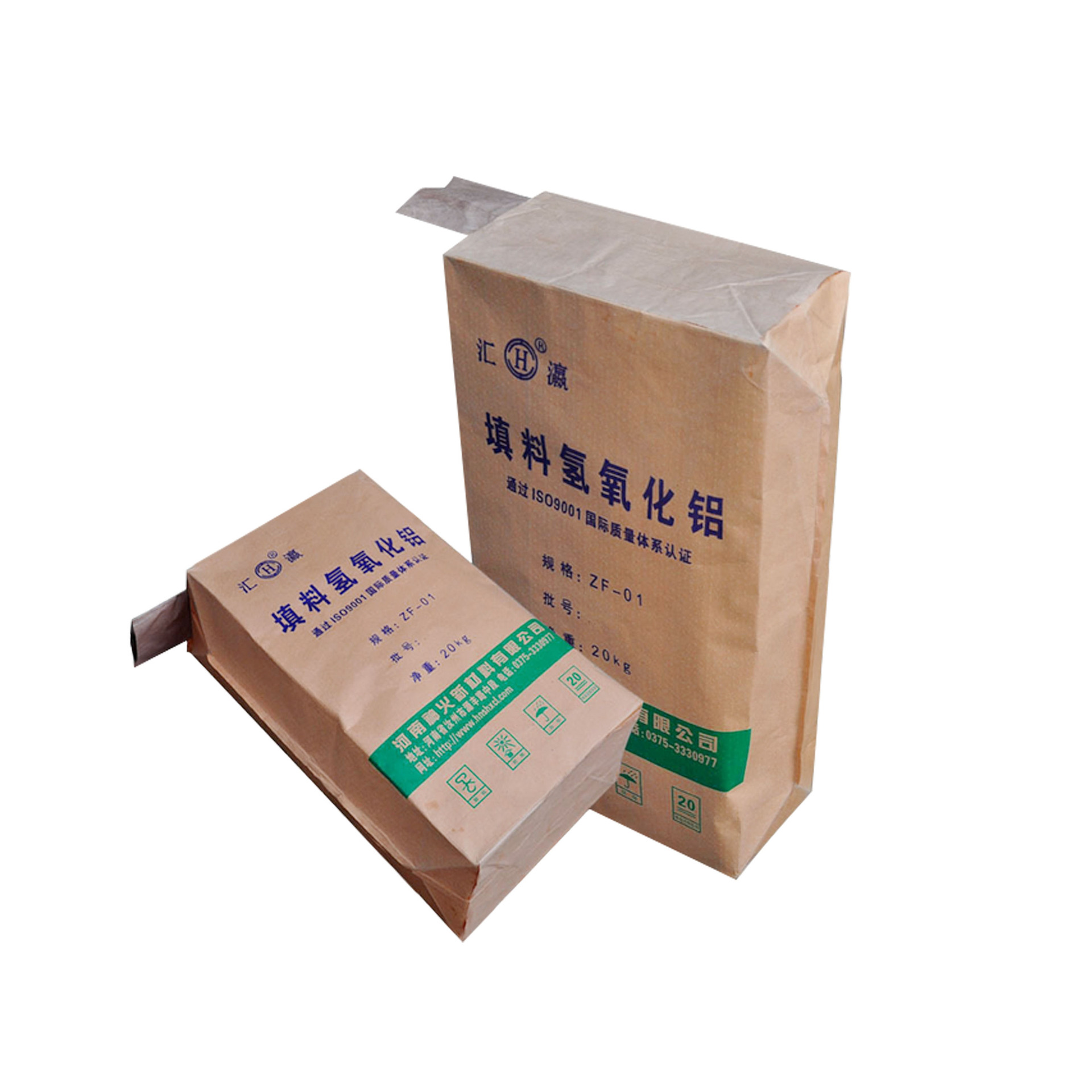 牛皮纸方形阀口袋瓷砖粘结剂阀口包装袋石膏填缝剂阀口袋