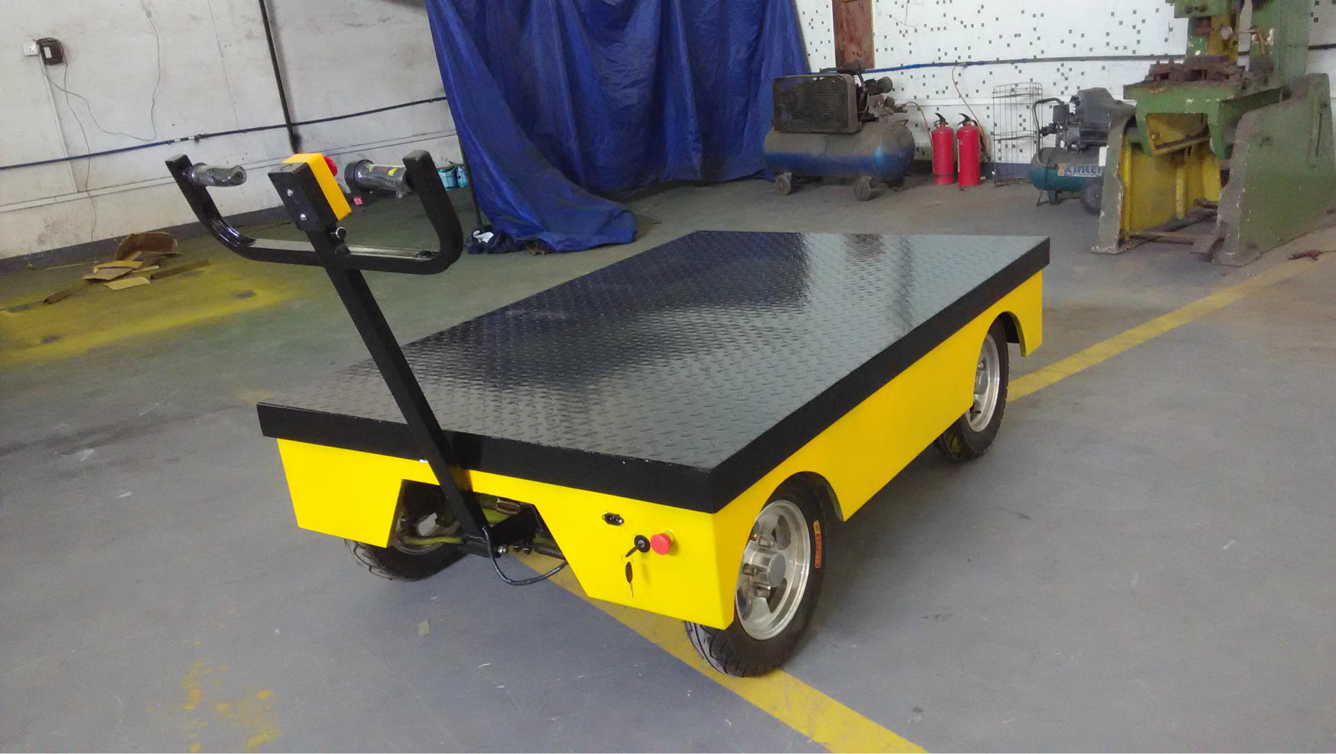 电动搬运车 手推电动搬运车 电磁刹平板搬运车