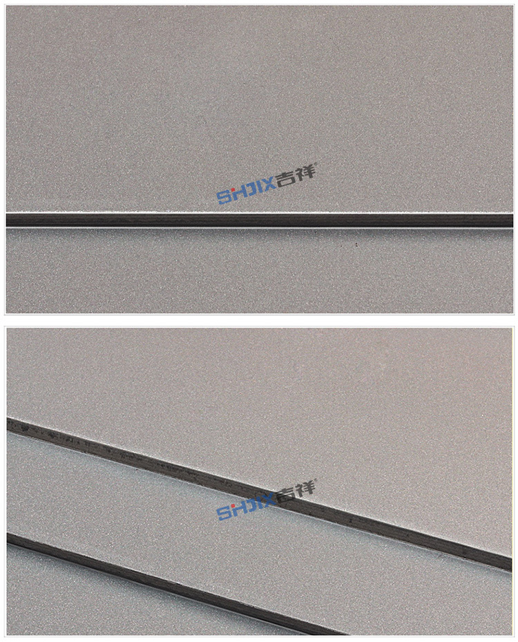 吉祥铝塑板厂家直销3mm8丝鼠灰银/外墙内墙广告幕墙装饰板材