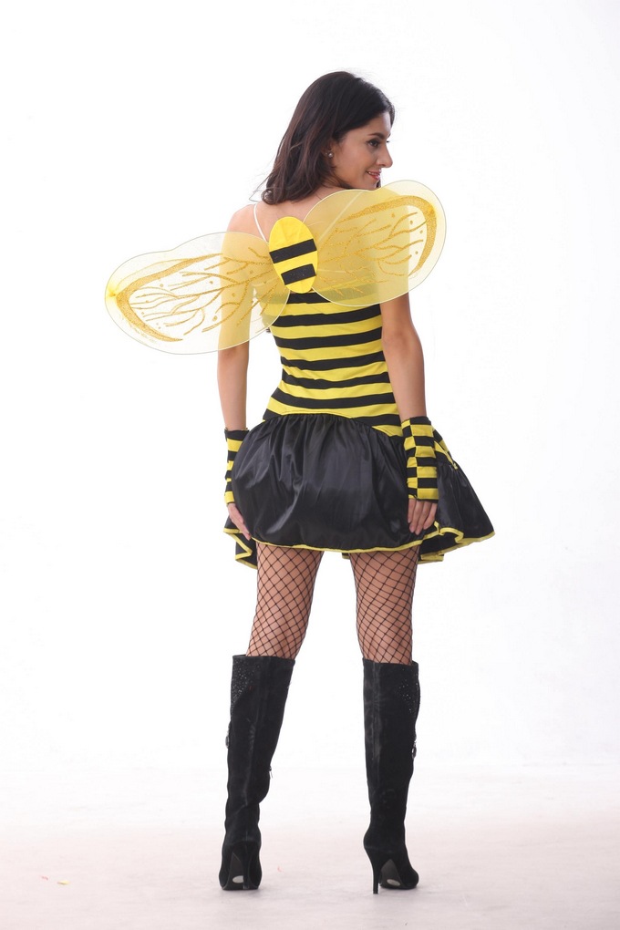 黄色小蜜蜂演出服 角色扮演服bee costumes ds领舞服 万圣节服