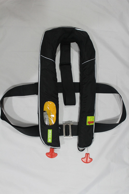 供应自动充气胀式ce认证双气囊户外救生衣