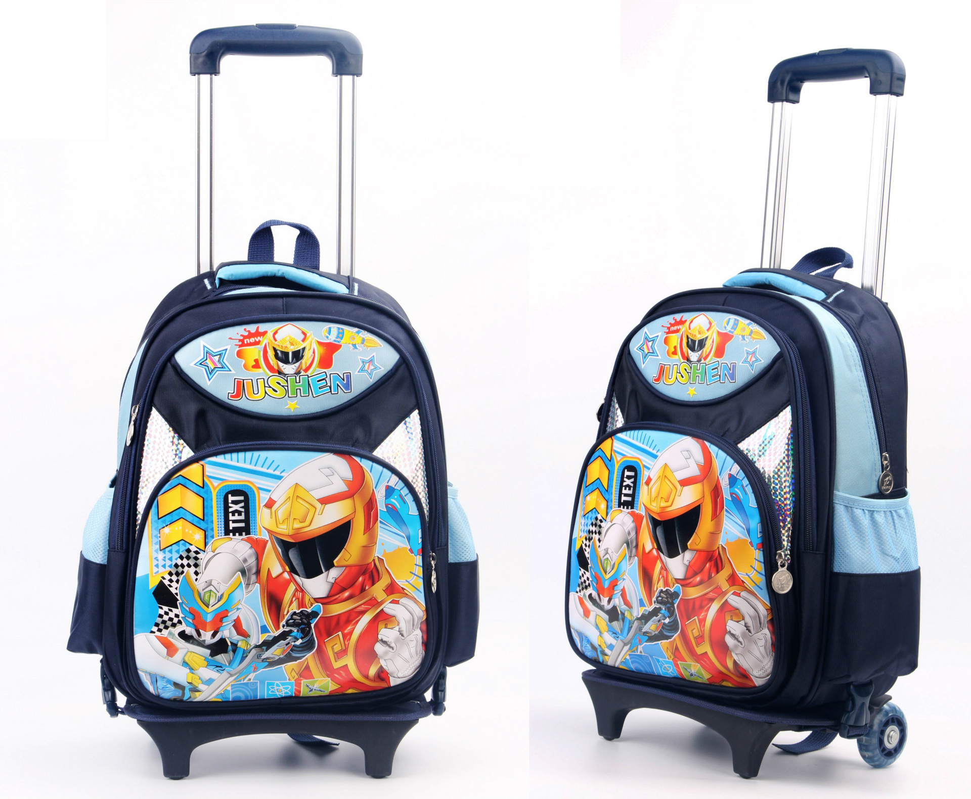 厂家直销批发 韩版儿童小学生拉杆书包卡通米奇书包背包印字定做