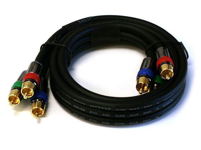 同轴线镀金头3rca公/3rca公音视频连接线,3莲花音频视频延长线