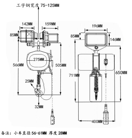 5吨电动葫芦 d0.5t家用微型0.5吨电动葫芦
