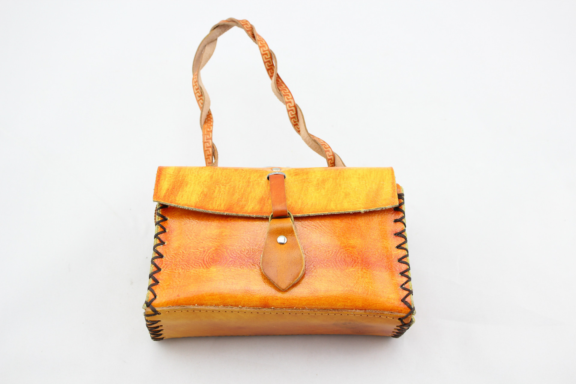 民族特色钱夹 工艺品 纯手工制品 纯牛皮