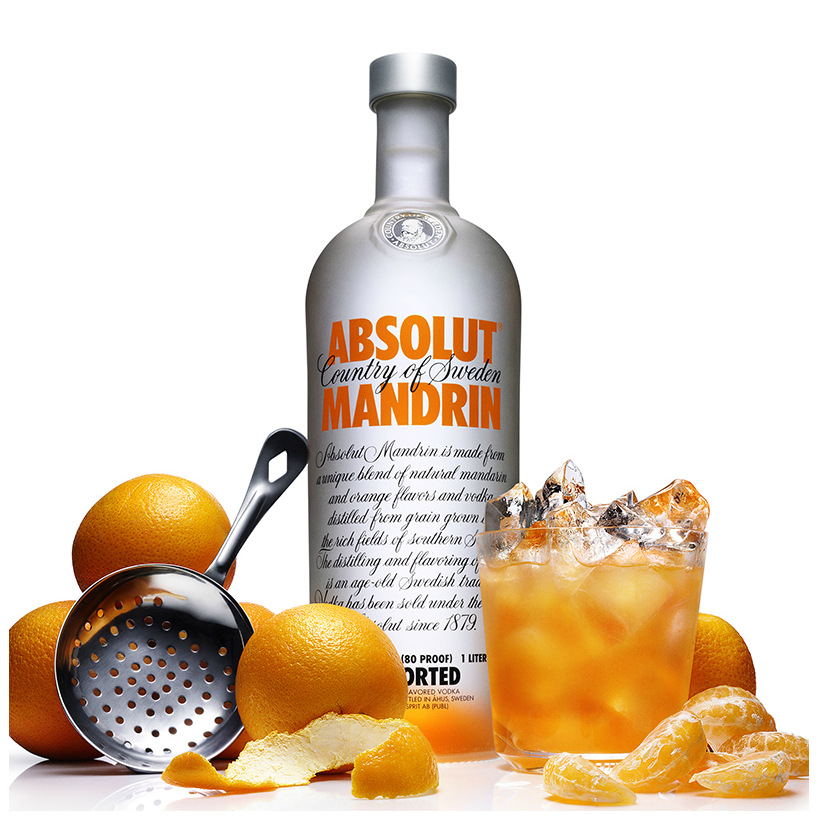 行货 洋酒 absolut mandrin瑞典伏特加柑橘味 700ml