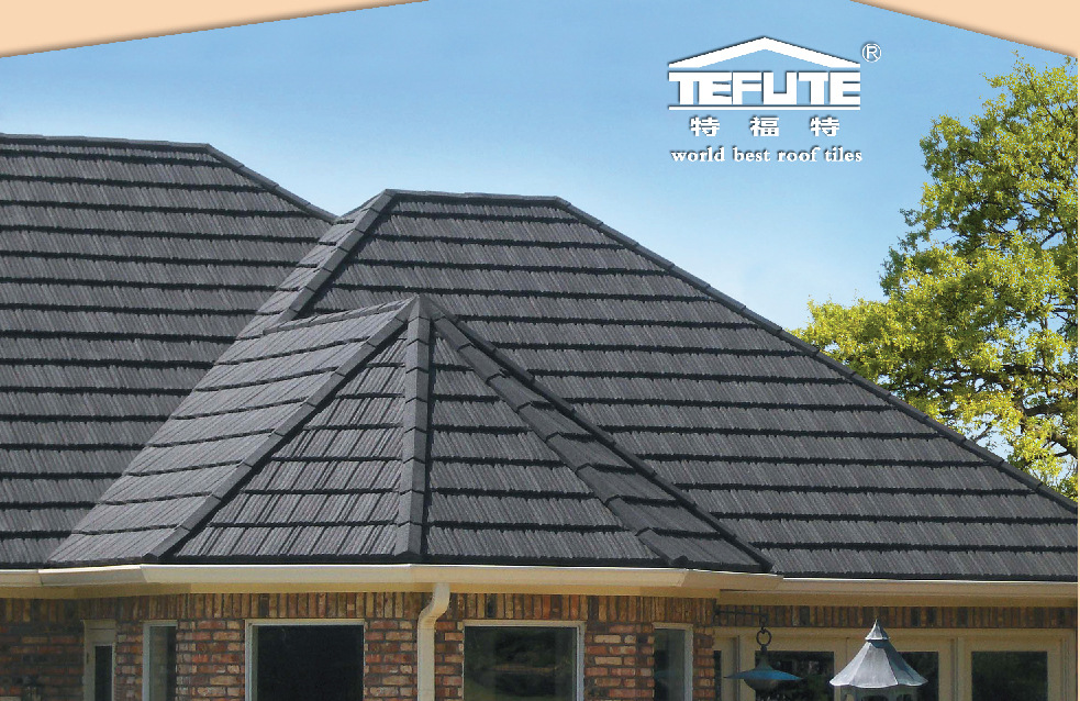 云南罗马型彩石金属瓦片 金属瓦屋面 彩色金属瓦现货供应