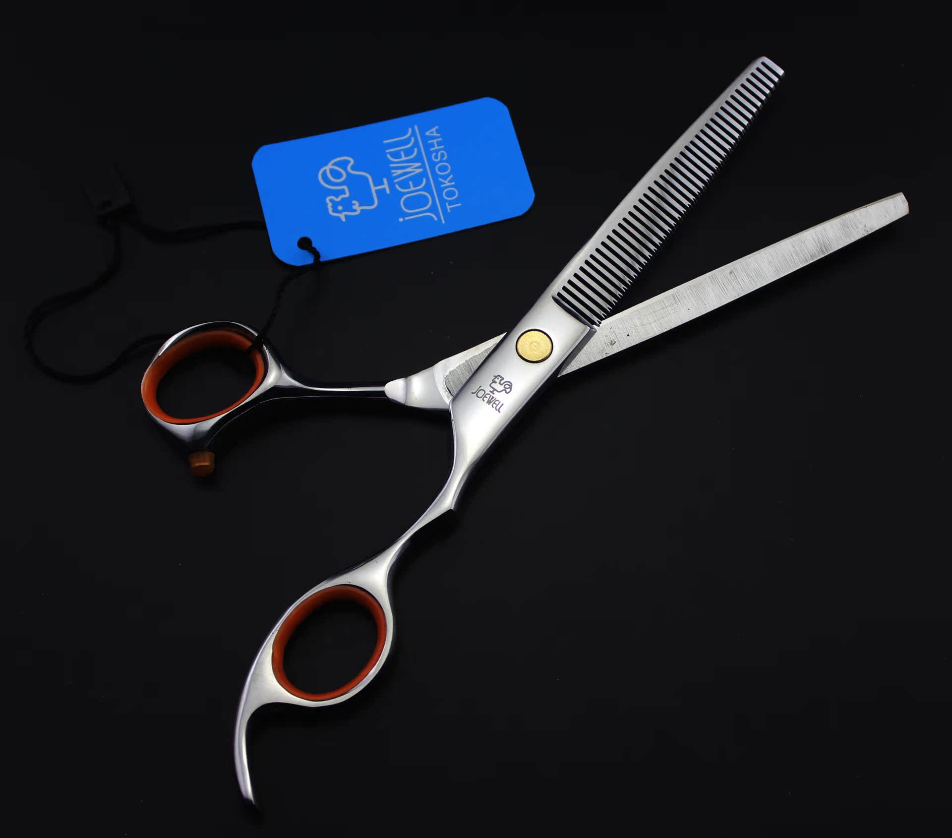 0寸 宠物美容剪 平剪 牙剪 金色螺丝