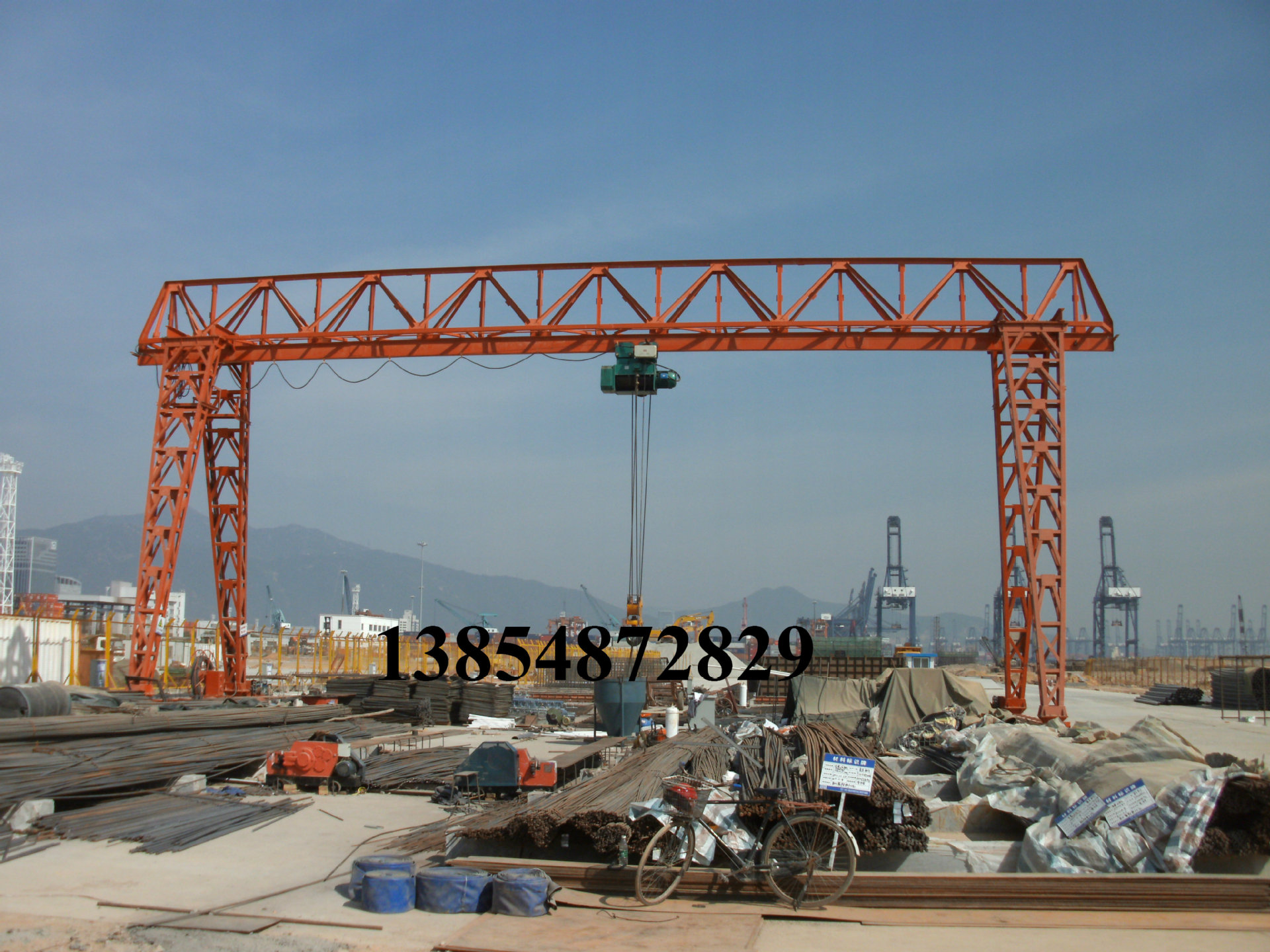 直销mh门式起重机 3/5/10/16/20吨龙门行吊 电动葫芦龙门吊价格