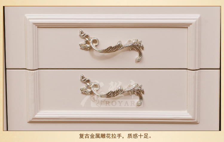 特价促销法式实木荷花白床头柜欧式床头柜实木家具实木床头柜雕花