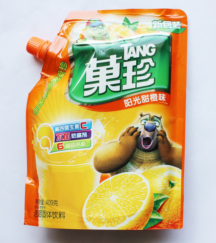 卡夫果珍粉/400g克/速溶饮料/维c 冲调冷饮 阳光甜橙味 整箱24包