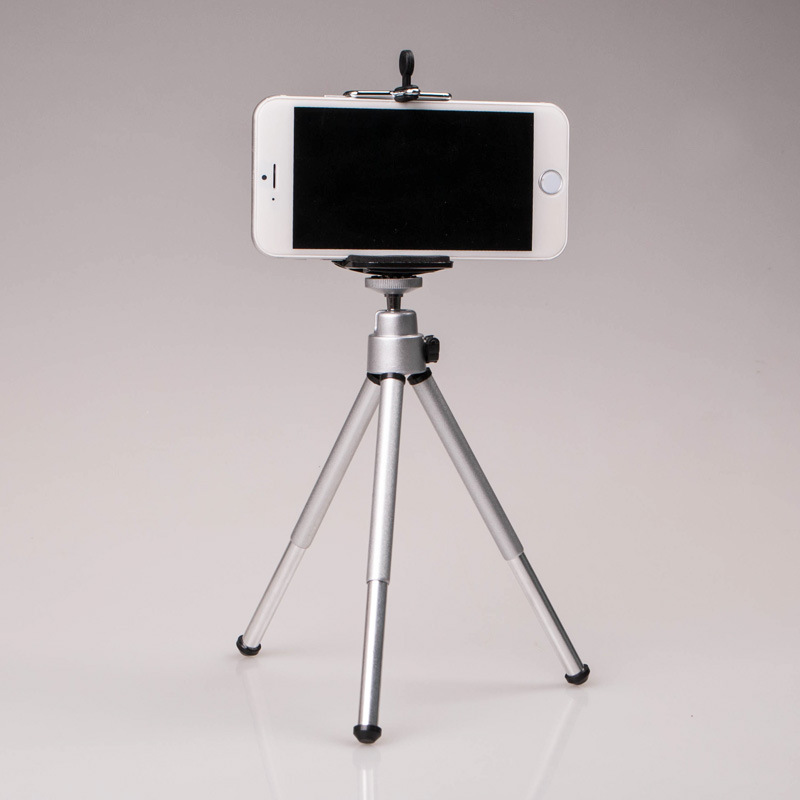 好品质铝合金三脚架 手机自拍三角架 金属小脚架 手机支架热销品