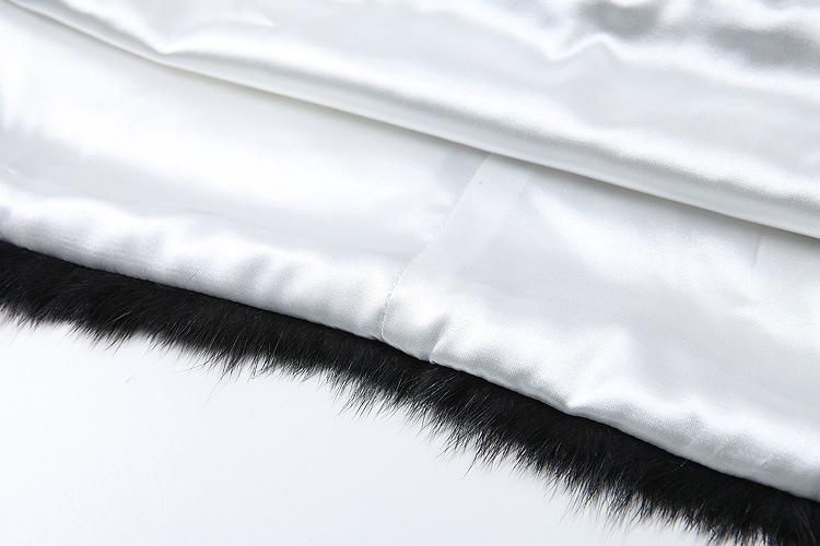 2016秋冬新款女装改良时尚拼毛七分袖夹