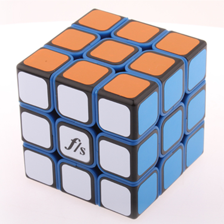 方是小霜刃蓝色底黑色盖新年特别版3阶专业顺滑三阶魔方