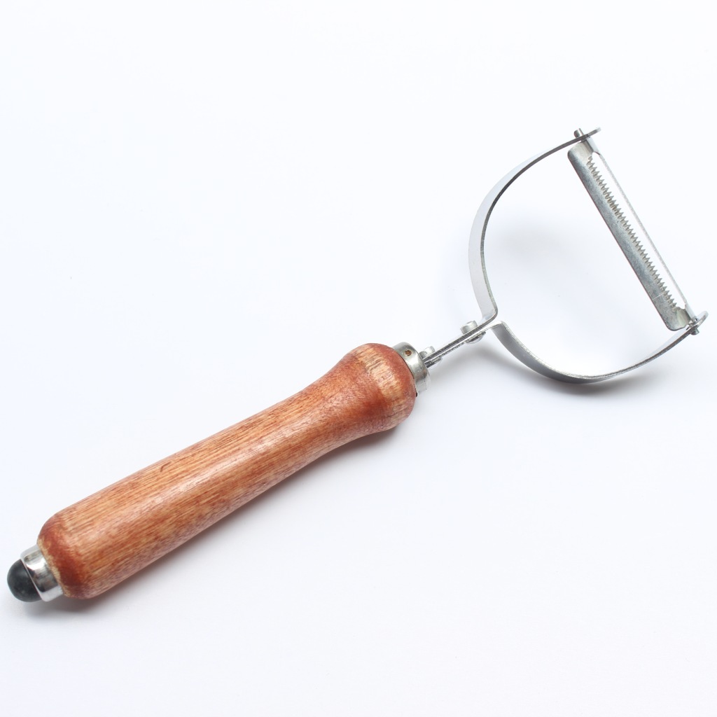 s278 厨房小工具 木柄瓜刨 刨皮刀 刮皮刀 木纹柄刮皮器